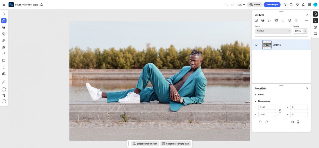 retouche photoshop format