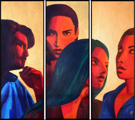 Eva Devina artiste peintre à Montpellier - triptique